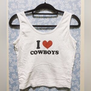 I love cowboys tank